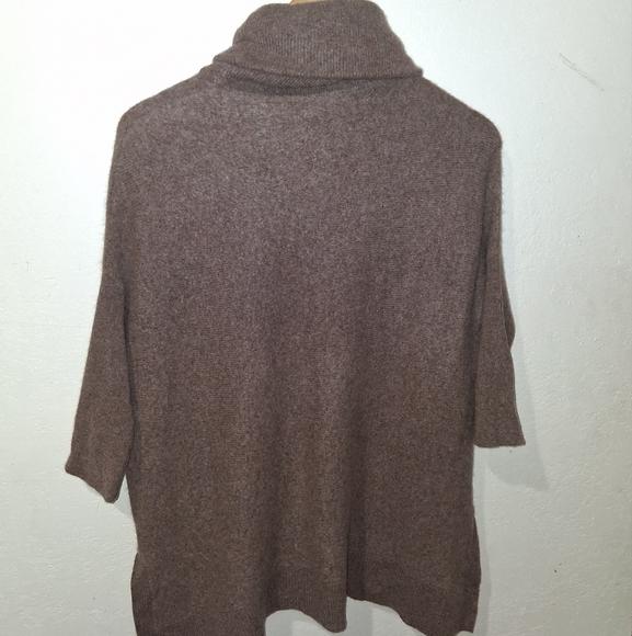 ANTONIO MELANI Cashmere Sienna Brown Cowl Neck Sweater - Picture 12 of 12